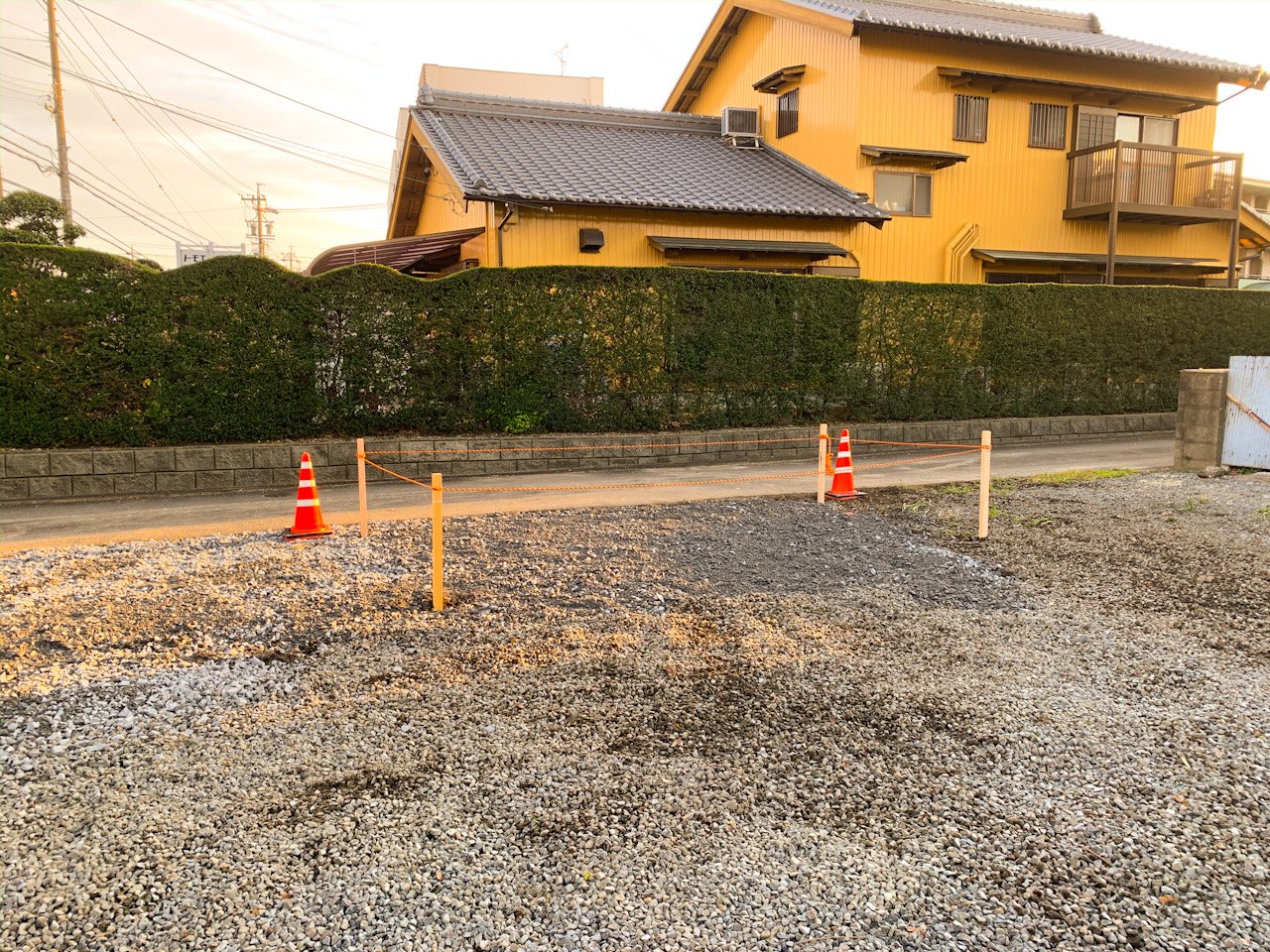 四日市市 抜根後 砕石で埋め戻した敷地 剪定屋空